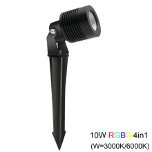 10W RGBW 4in1 LED Garden Spot Light with Spike